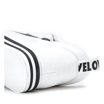 OUTLET Білі кросівки із закритим клином Schino - Взуття