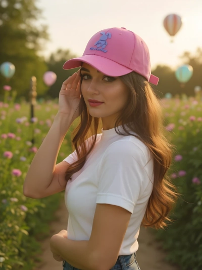 Royalfashion Cap mit Hasen-Wink-Patch