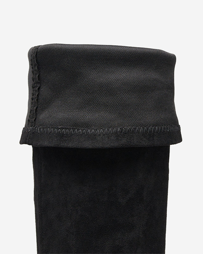 OUTLET Schwarzer Overknee-Stiefel für Damen Liki - Footwear