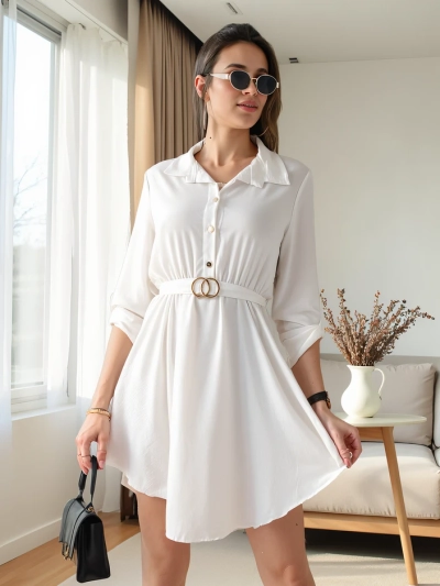 Royalfashion Elegantes knielanges Kleid für Damen