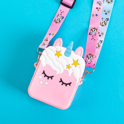 Hellrosa Einhorntasche mit Einhorn - Handtaschen