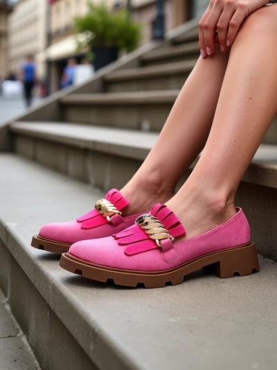 Royalfashion Damen-Eco-Suede-Mokassins Mare Nostrum