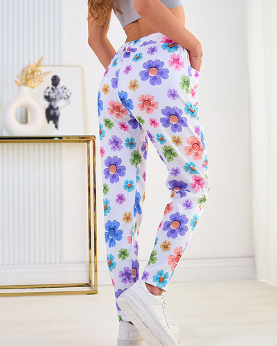 Royalfashion Damenhose aus geblümtem Stoff