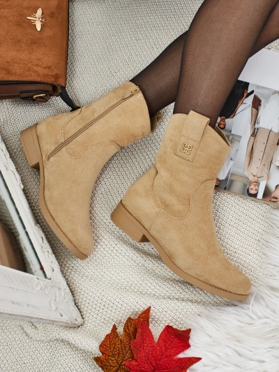 Damen Stiefeletten aus Öko-Wildleder Kelmoria