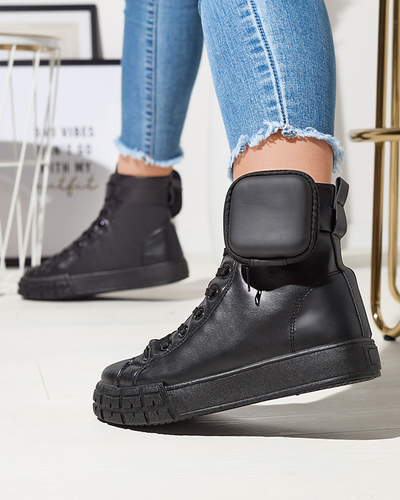 Schwarze Damen-Sportschuhe mit Etui Efiffe- Footwear