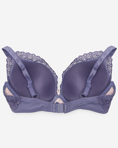 Violett-rosa Spitzen-BH für Damen - Unterwäsche