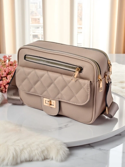 Royalfashion Kleine Damenhandtasche aus Ökoleder Cora