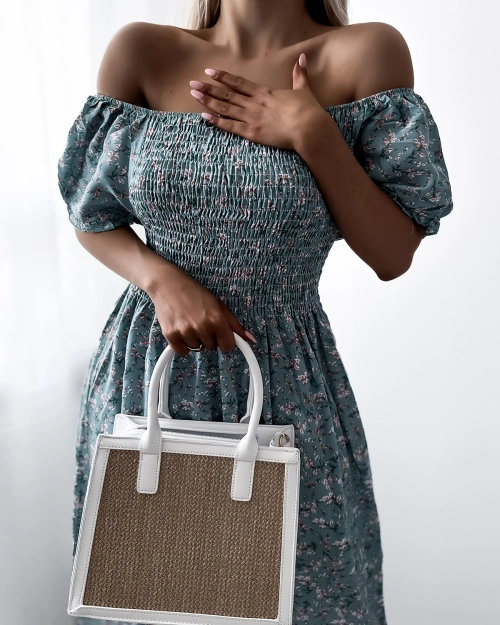 Жіноча сукня міді зеленого кольору - Одяг