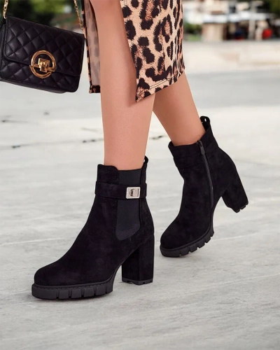 Royalfashion Damen Blockabsatz-Stiefeletten Effo