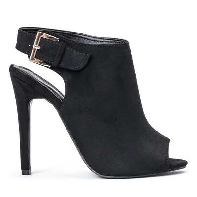 Schwarze Stiletto-Stiefel mit Cutouts Sava - Schuhe
