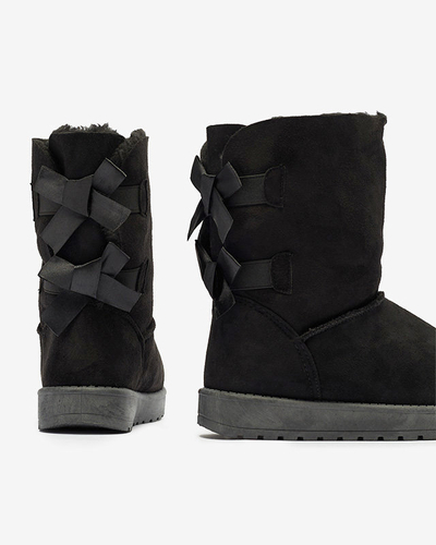 Stella Stiefeletten aus Wildleder-Öko-Leder mit flachem Absatz