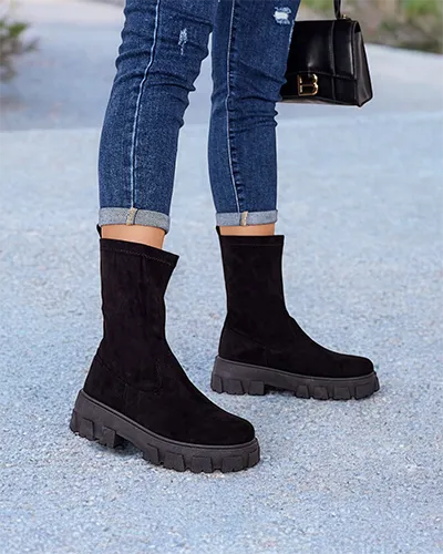 Royalfashion Damen-Plateau-Stiefel Firo