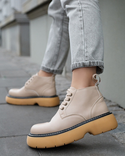 Damenstiefel in Beige Tarraf- Footwear