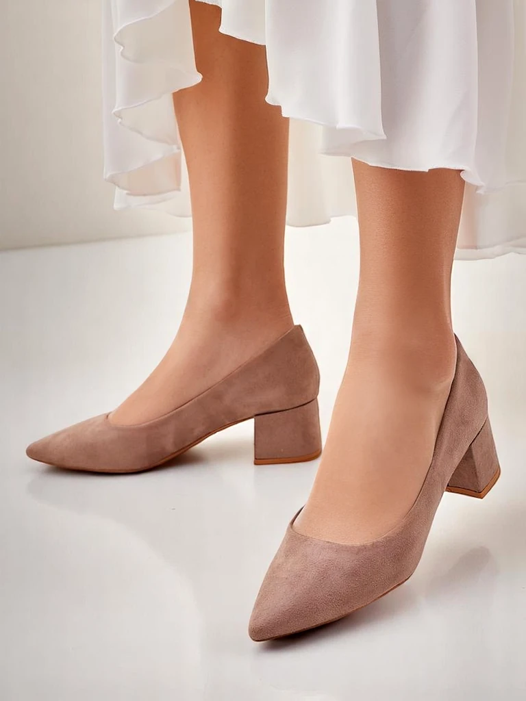 Royalfashion Damen Pumps mit niedriger Absätzen Agas