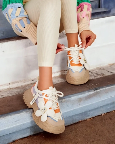 Royalfashion Damen Plateau Turnschuhe Bereya