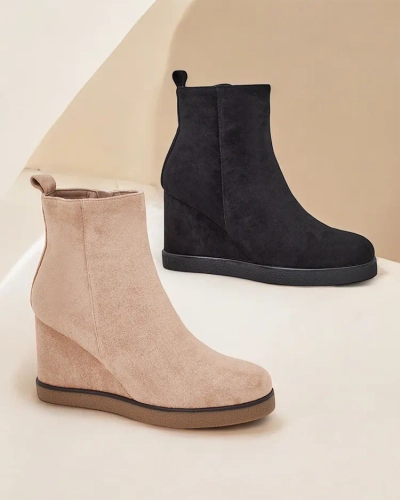 Royalfashion Damen-Wedges-Stiefel Sierra