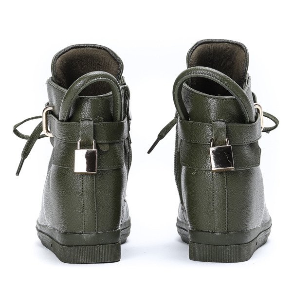 Grüne Turnschuhe mit Innenkeilabsatz Sinnea - Footwear