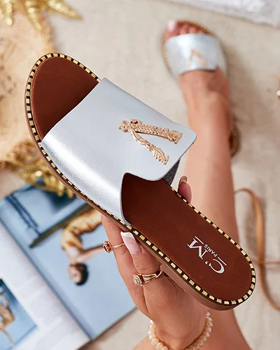 Royalfashion Жіночі шльопанці з екошкіри Cemenna