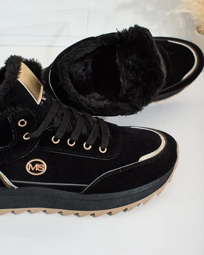 Royalfashion Warmed women's sneakers with fur Casill