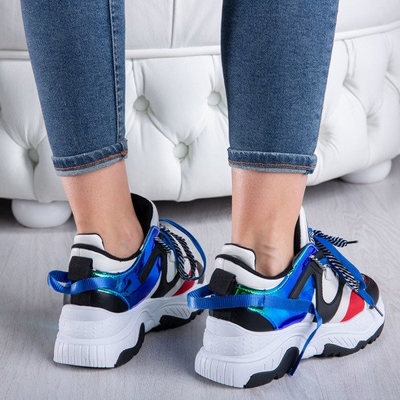 Hässliche Sportschuhe mit holographischen Einsätzen von Viridiana - Schuhe