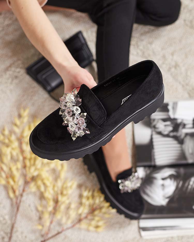 Royalfashion Damen Mokassins mit Ornament Leyla