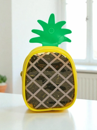 Royalfashion Mehrfarbige Silikon-Haargummis Ananas