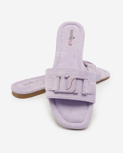 Royalfashion Lila Damen Flip-Flops mit Schnalle Rydr