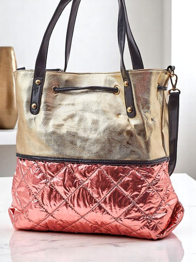 Royalfashion Große Damenhandtasche Golden Luxe Shopper