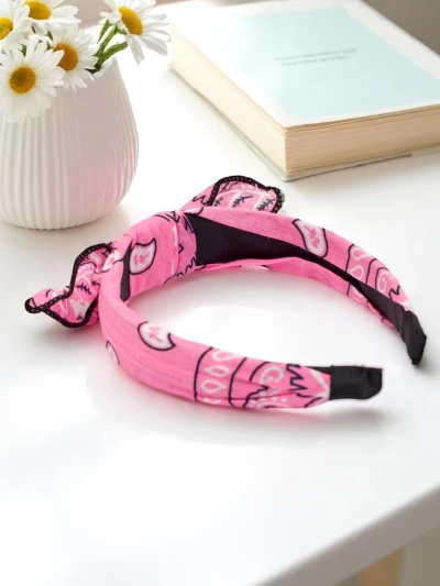 Royalfashion Haarband mit Muster und Schleife Mila