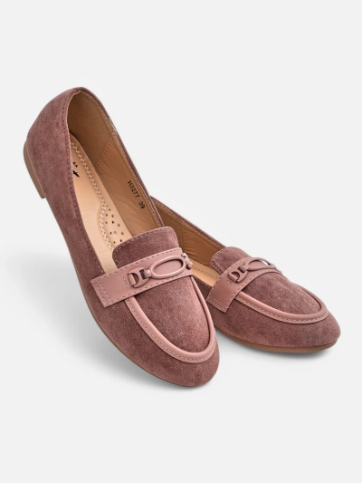 Royalfashion Damen Öko-Suede Mokassins Zammei
