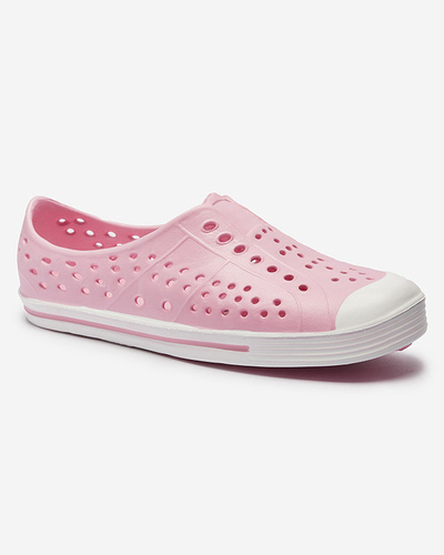 Rosa durchbrochene Kinder-Sneakers aus Gummi Jiteri - Footwear