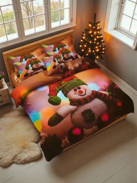 Royalfashion Weihnachtsbettwäsche 160x200 3-TEILIGES Set