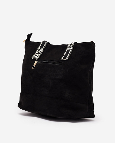 Жіноча сумка з екозамші Royalfashion Black