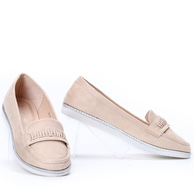 Beżowe mokasyny Yen- Obuwie