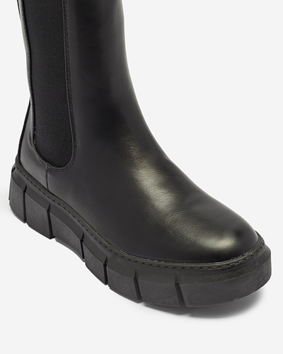 Damen Plateaustiefel in schwarz Couell- Footwear
