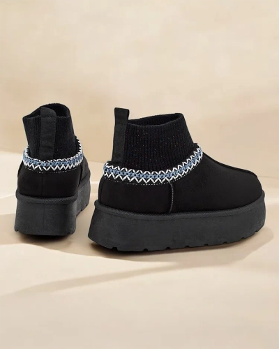 Royalfashion Kurze Damen Schneestiefel à la Nananna