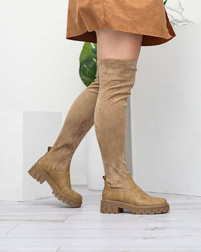 Damenstiefel in khaki Farbe Liki - Footwear
