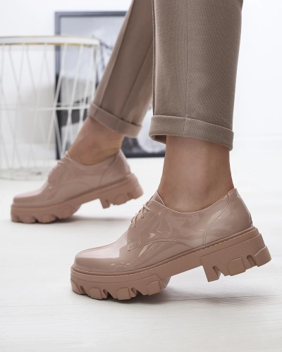 Rosa lackierte Damen Halbschuhe Delgor- Footwear