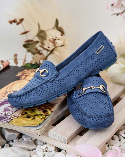 Royalfashion Damen durchbrochene Mokassins Mill