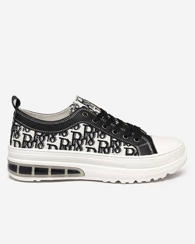 Sneakers Livia в Чорно-Білому Кольорі з Платформою