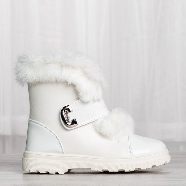 Harriett pelzgefütterte weiße Schneeschuhe - Schuhe