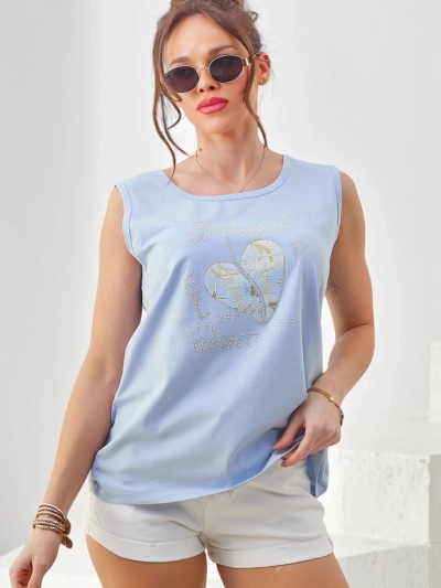 Royalfashion Baumwolle Damen Tanktop mit Herz
