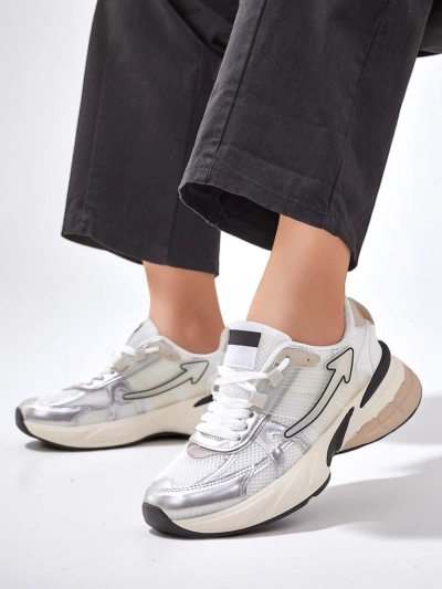 Royalfashion Damen Sport Sneakers auf einer dickeren Sohle Beysa