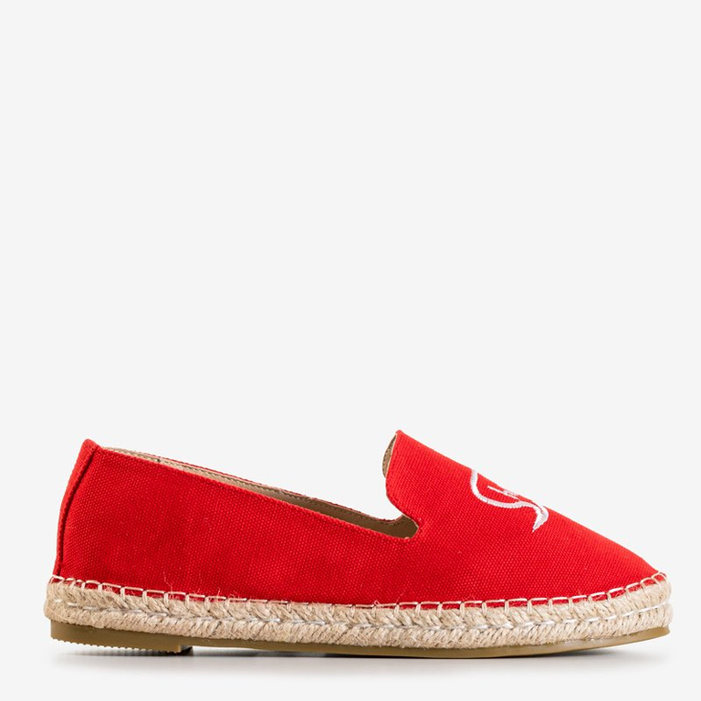 Rote Espadrilles der Bahia-Frauen - Schuhe