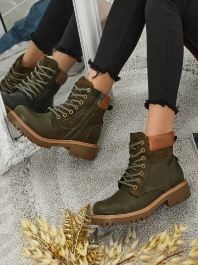 Damen Trapper Stiefeletten Maestroe