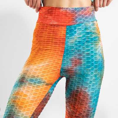 Orange Damen Sport Leggings - Kleidung