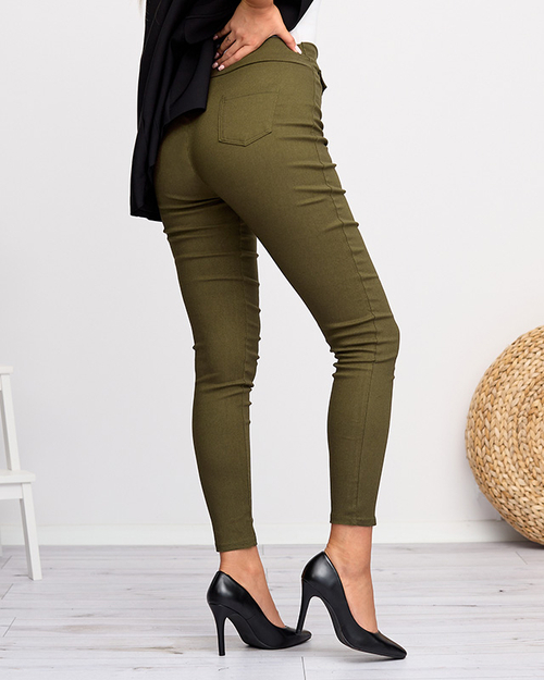 Темно-зелені жіночі трегінси