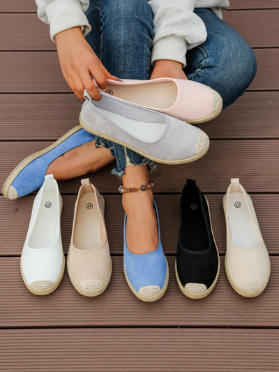 Royalfashion Damen Eco-Suede Espadrilles Aroles