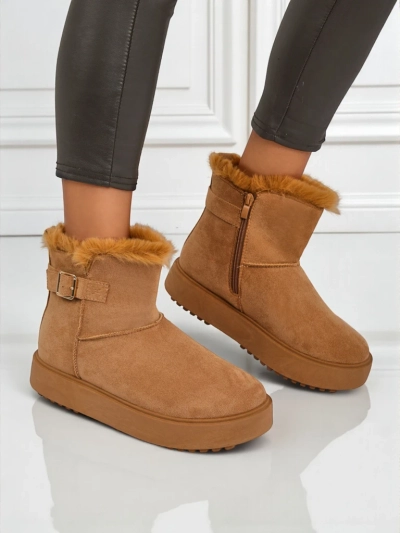 Royalfashion Kurze Damen Schneestiefel Aurelia Classico