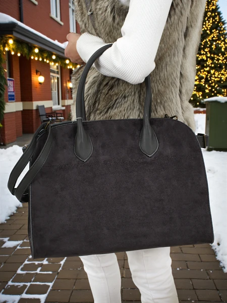 Damen Shopper Handtasche Öko-Wildleder Dorelle